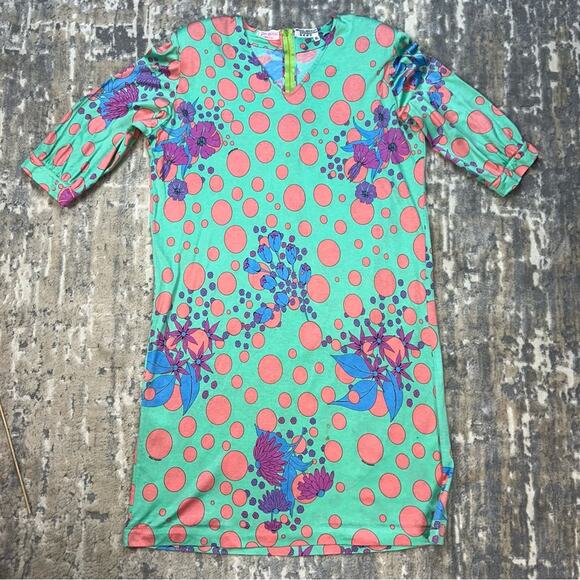 Vintage AVERARDO BESSI Cotton Dress Made in Italy XL 1990 - Picture 3 of 7